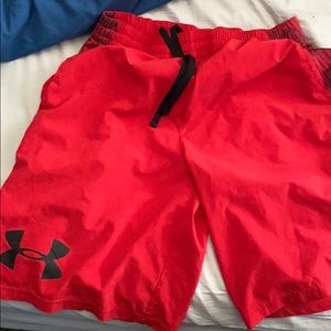 Red Running Shorts